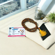 Tiger Eye Mala - Natural Tiger Eye for Confidence & Protection with Lab Certificate - Malawala