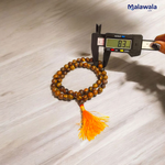 Tiger Eye Mala - Natural Tiger Eye for Confidence & Protection with Lab Certificate - Malawala