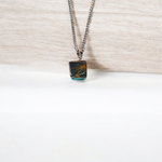 Tiger Eye Pendant with stainless steel chain for men and women – polished oval stone in elegant setting, lab certified