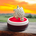 Tortoise Ring | Silver & Brown With Stylish Zircon Diamond Design - Malawala