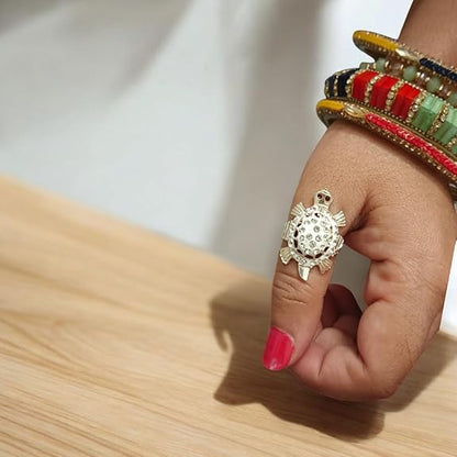 Tortoise Ring | Stylish Zircon Diamond Design - Malawala
Info
