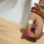 Tortoise Ring | Stylish Zircon Diamond Design - Malawala
Info
