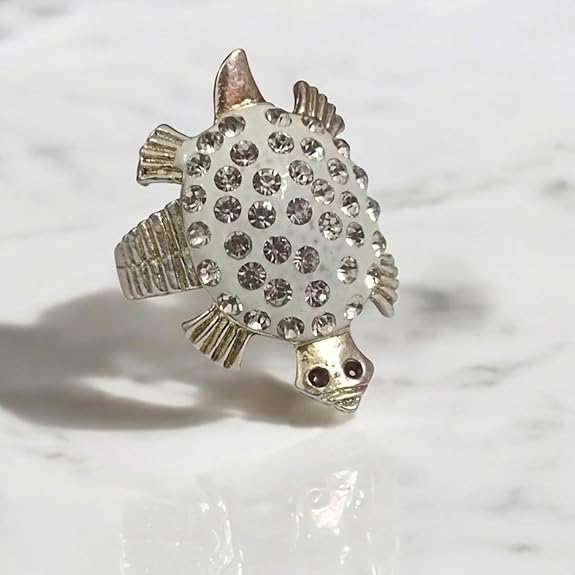 Tortoise Ring | Stylish Zircon in Gold Plated Ring - Malawala