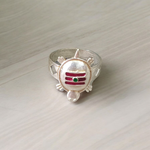 Tripund Kachua Ring | Tripund Sign Ring Silver Plated - Malawala