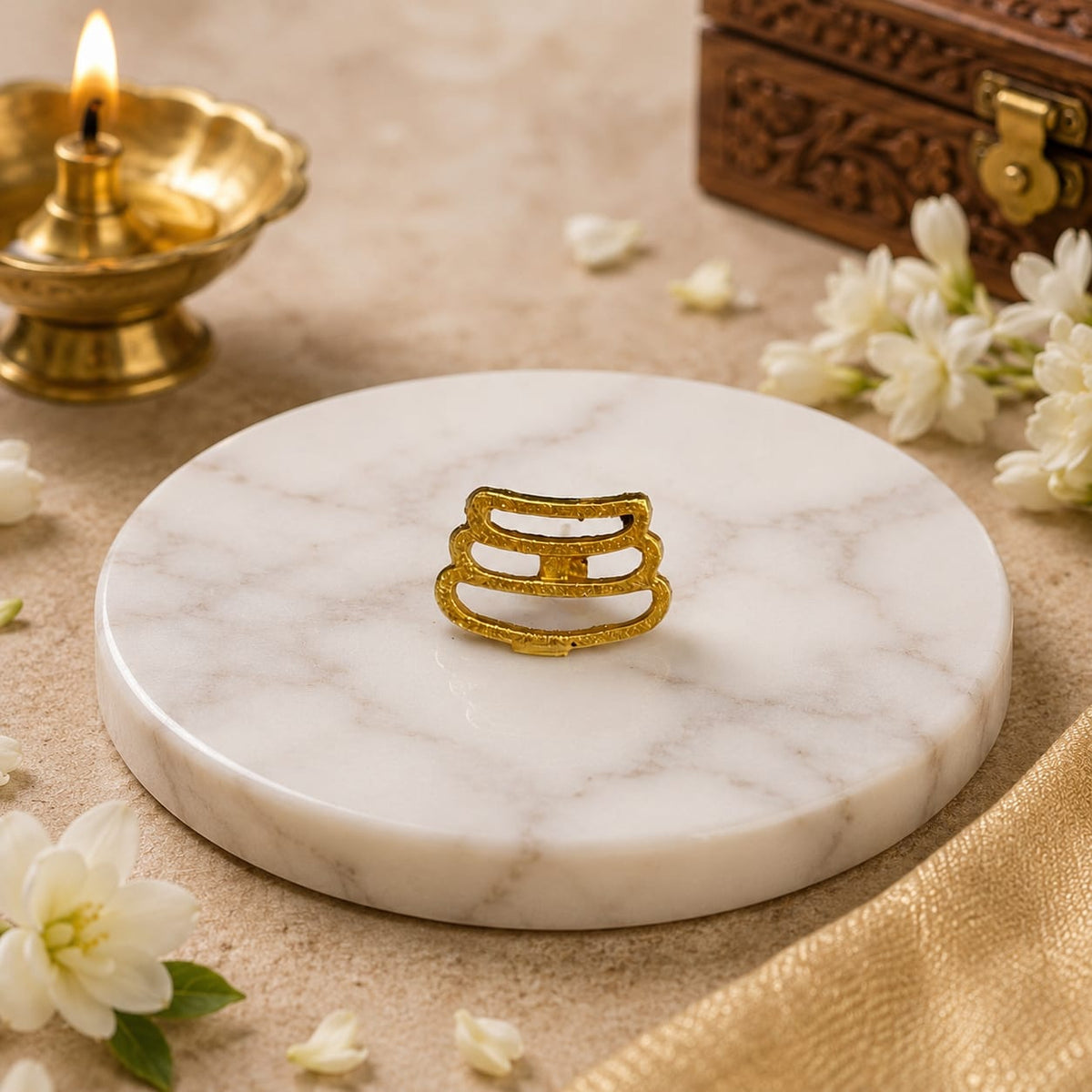 Tripundra Tilak Stamp – Forehead Stamp with Three Lines for Shiva Devotees