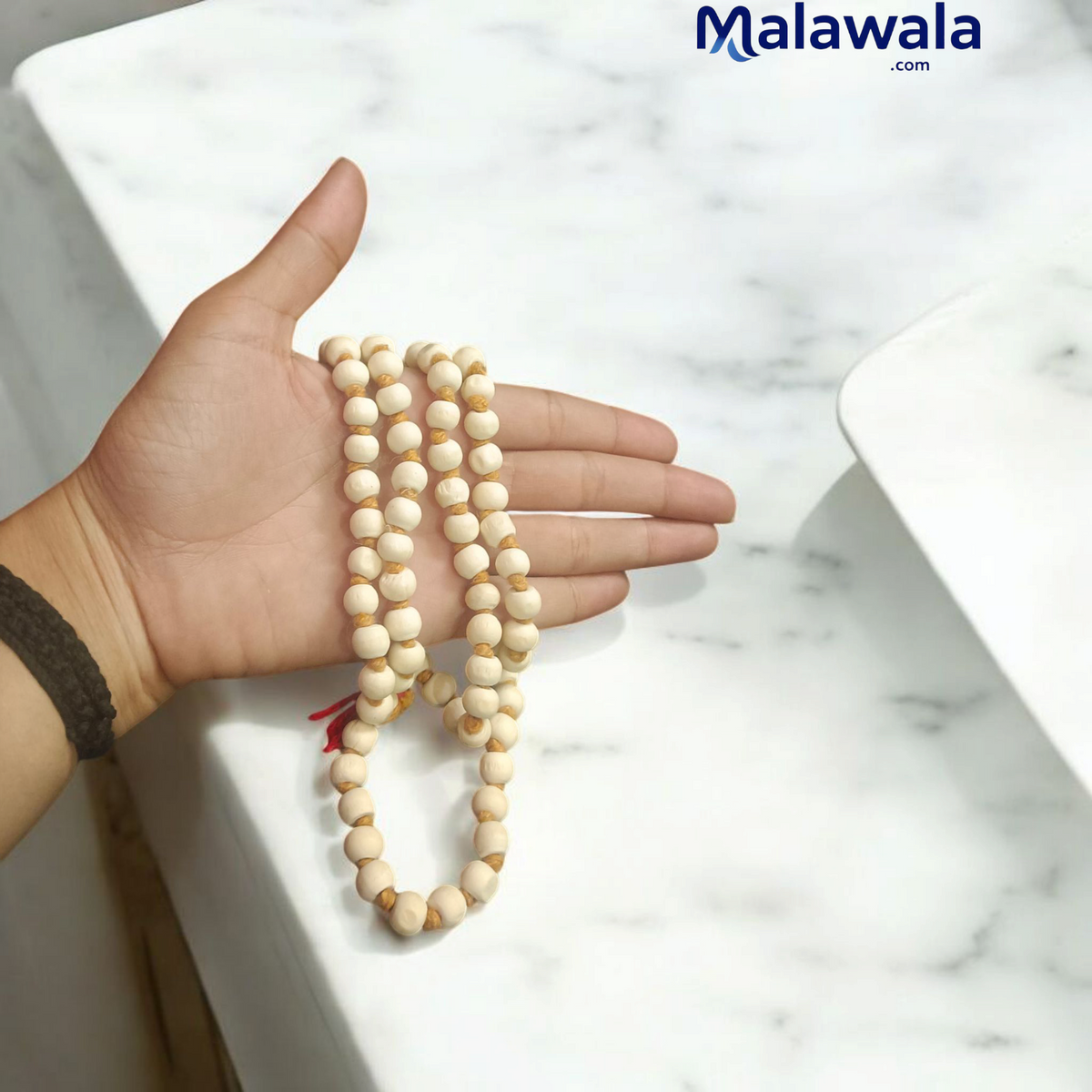 Tulsi Jaap Mala 108+1 Beads 8MM Lab Certified | Malawala