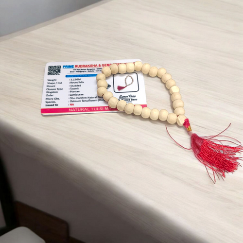 Tulsi Jaap Mala 27+1 Beads 8MM Lab Certified | Malawala