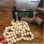 Tulsi Jaap Mala 8MM - Natural Tulsi Beads for Devotion & Spiritual Purity with Lab Certificate - Malawala