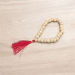 Tulsi Jaap Mala 8MM handcrafted from natural Tulsi wood beads with lab certificate in 27+1 and 108+1 bead variants