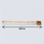Tulsi Mala featuring Shri Bageshwar Dham Locket engraved with Jai Sita Ram and secure screw lock, placed neatly for display