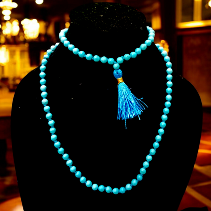 Turquoise Mala 108+1 Beads 6MM Lab Certified | Malawala