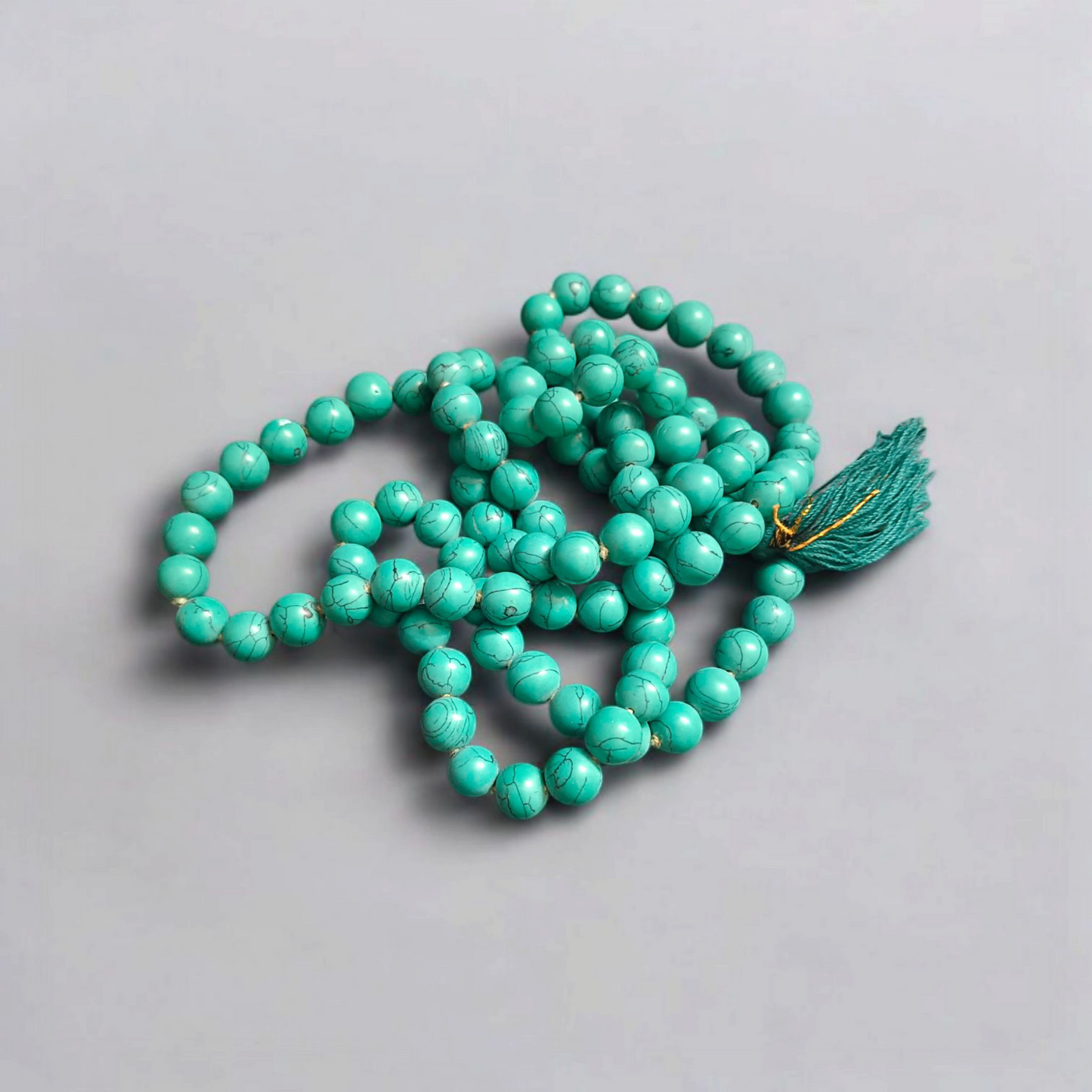 Turquoise Mala 108+1 Beads 8MM Lab Certified | Malawala