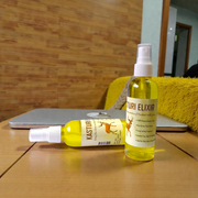 Two bottles of Natural Kasturi Elixir Spray Attar 100ML with elegant spray packaging