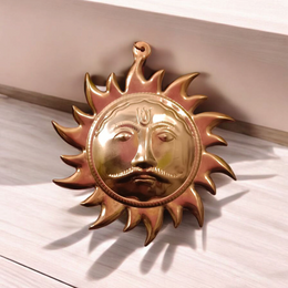 Wall Hanging Sun | Protect from Vaastu Dosh, Shani Dosh, Accidents | Pure Copper Made | Surya Wall Hanging – Malawala