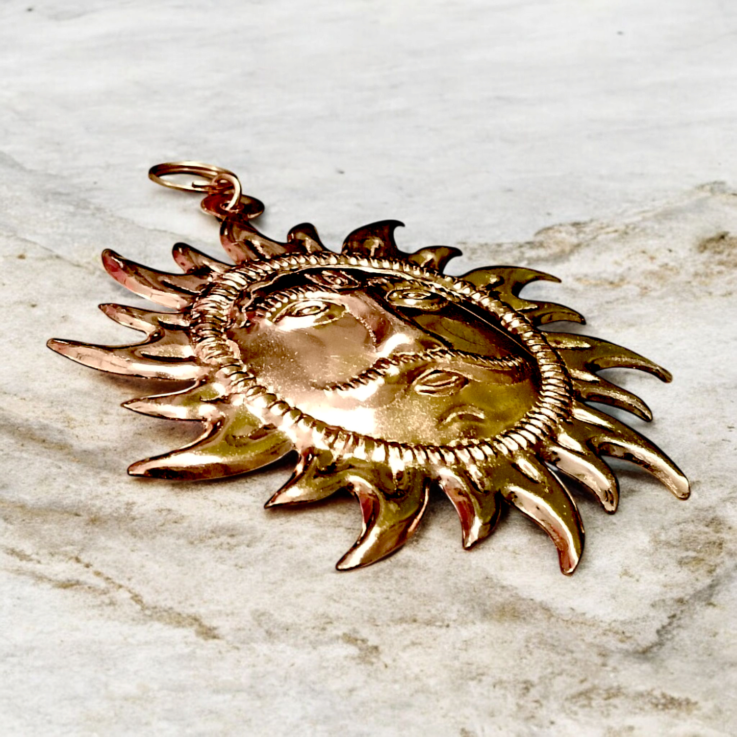 Wall Hanging Sun | Protect from Vaastu Dosh, Shani Dosh, Accidents | Pure Copper Made | Surya Wall Hanging – Malawala