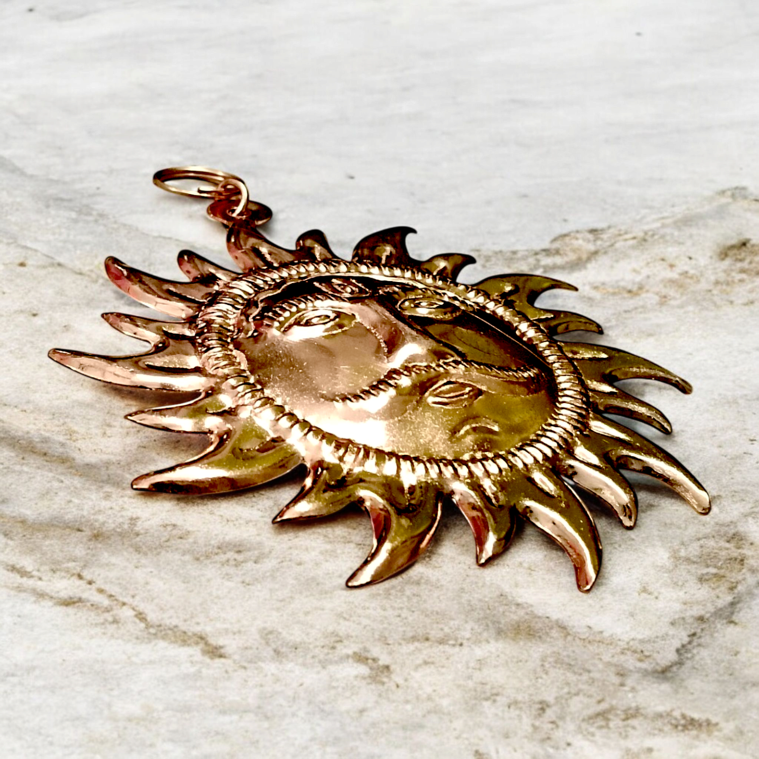 Wall Hanging Sun | Protect from Vaastu Dosh, Shani Dosh, Accidents | Pure Copper Made | Surya Wall Hanging – Malawala