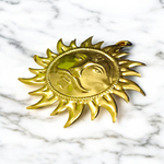 Wall Hanging Surya – Pure Brass Sun Wall Decor | Golden Finish for Protection from Vastu Dosh, Shani Dosh & Accidents | Ideal for Home & Office – Malawala