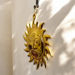 Wall Hanging Surya – Pure Brass Sun Wall Decor | Golden Finish for Protection from Vastu Dosh, Shani Dosh & Accidents | Ideal for Home & Office – Malawala