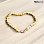 White Gunja Bracelet - Natural Safed Gunja for Purity & Protection with Lab Certificate - Malawala