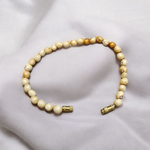 White Gunja Bracelet - Natural Safed Gunja for Purity & Protection with Lab Certificate - Malawala