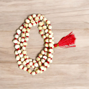 White Gunja Mala - Natural Safed Gunja / Ratti Mala with Lab Certificate - Malawala