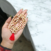 White Gunja Mala - Natural Safed Gunja / Ratti Mala with Lab Certificate - Malawala