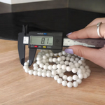 White Hakik Mala 8MM - Natural White Agate for Peace & Clarity with Lab Certificate - Malawala