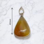 Yellow Agate Pendant | Lab Certified | Peela Hakik Locket