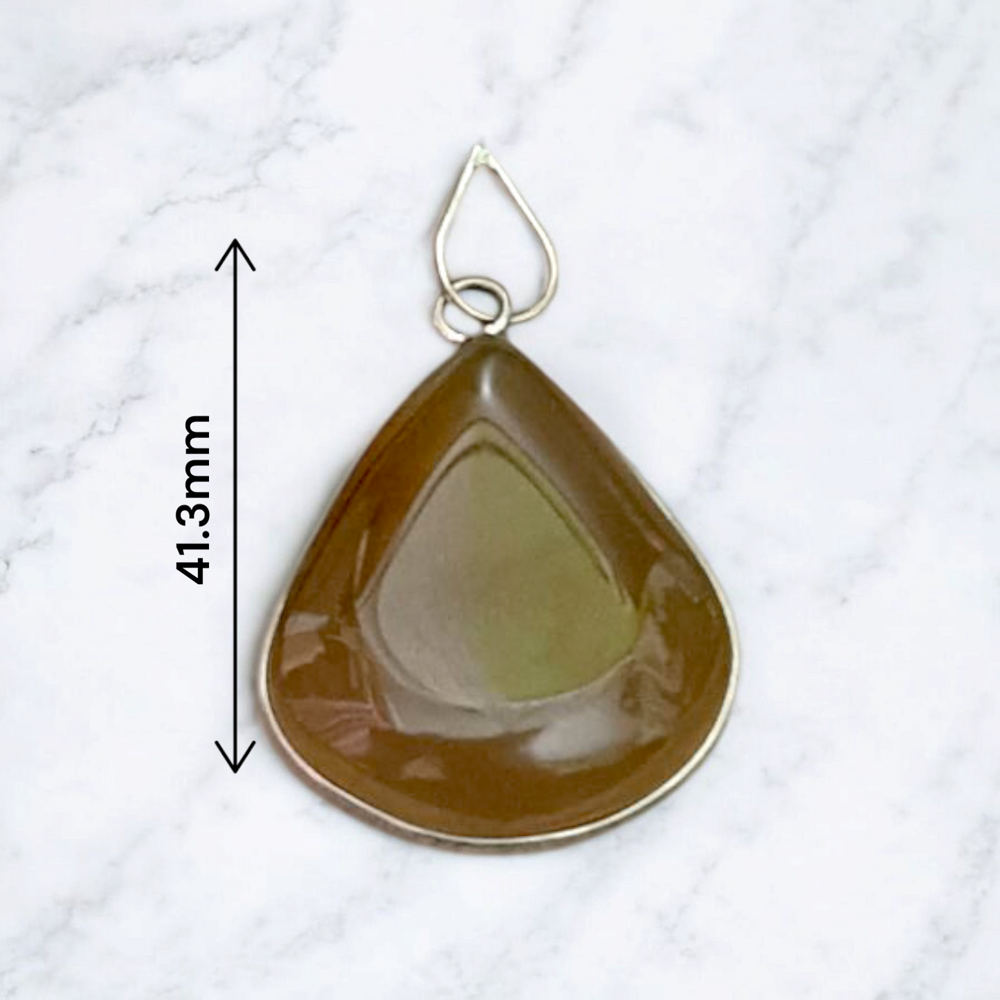 Yellow Agate Pendant | Lab Certified | Peela Hakik Locket