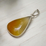 Yellow Agate Pendant | Lab Certified | Peela Hakik Locket