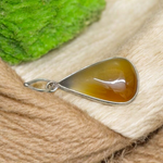 Yellow Agate Pendant | Lab Certified | Peela Hakik Locket