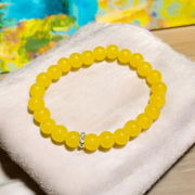 Yellow Hakik Bracelet - Natural Yellow Agate for Confidence & Optimism with Lab Certificate - Malawala
