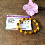 multi beads bracelet 8mm stretchable lab certified healing bracelet for energy balance and protection
