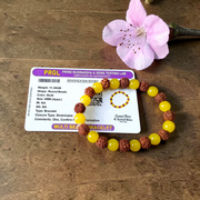 multi beads bracelet 8mm stretchable lab certified healing bracelet for energy balance and protection