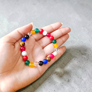 navratan bracelet stretchable 9-10mm navgrah gemstone bracelet lab certified healing astrology bracelet