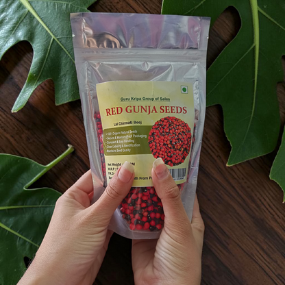 red gunja seeds for puja, ratti seeds for astrology remedies, gunja seeds for wealth attraction and tantra rituals